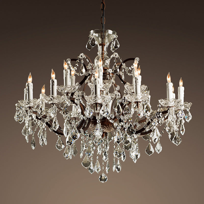 Silva Lustre décoratif Moderne, Métal/Cristal,  Rouille, Salon