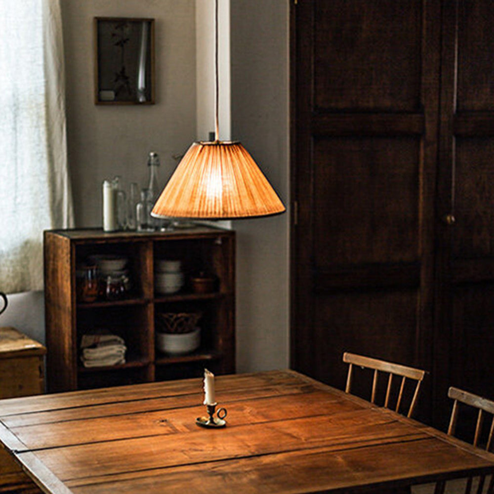 Renée Suspension Vintage, Métal/Tissu, Brun, Salon