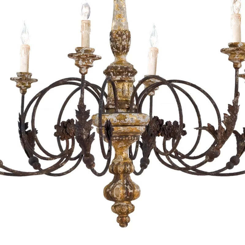 Silva Lustre Ondulé Vintage Design, Métal, Marron, Salon