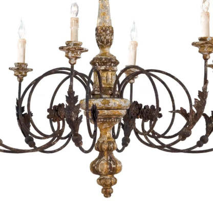 Silva Lustre Ondulé Vintage Design, Métal, Marron, Salon
