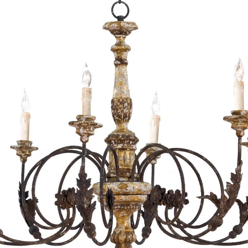 Silva Lustre Ondulé Vintage Design, Métal, Marron, Salon