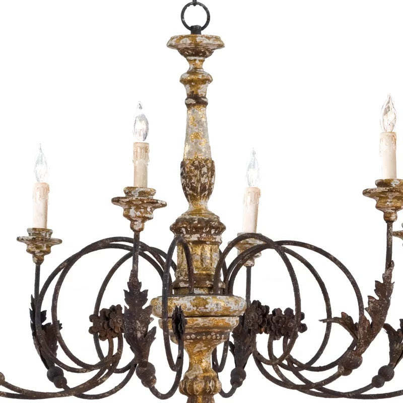 Silva Lustre Ondulé Vintage Design, Métal, Marron, Salon