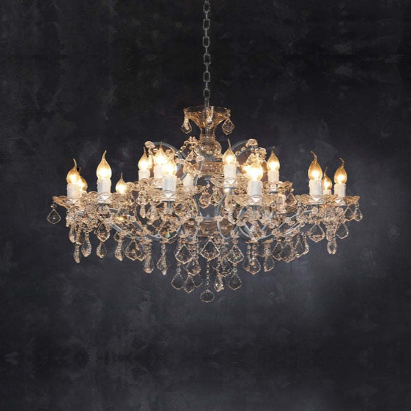 Silva Lustre décoratif Moderne, Métal/Cristal, Rouille, Salon