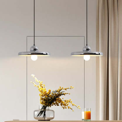 Leilani Moderne Décoratif LED Suspension Rose Métal Salon