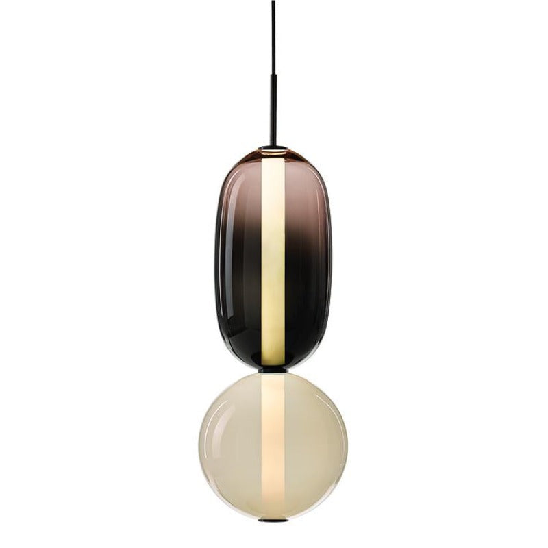 Morandi Moderne Designer LED Suspension Noir Chambre À Coucher