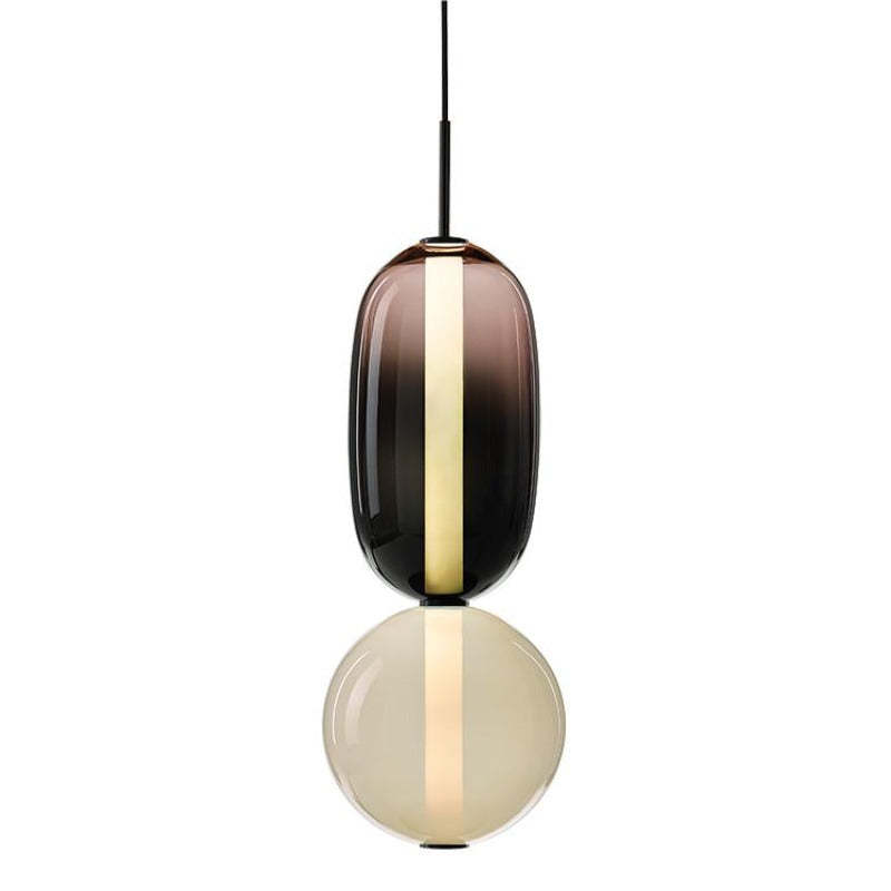 Morandi Moderne Designer LED Suspension Noir Chambre À Coucher