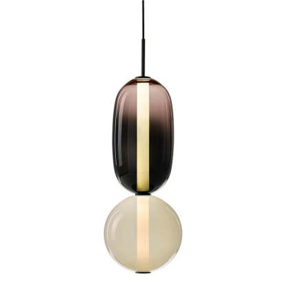 Morandi Moderne Designer LED Suspension Noir Chambre À Coucher