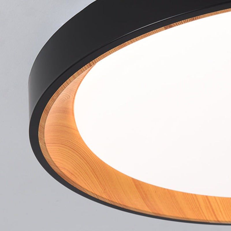 Quinn Moderne LED Plafonnier Blanc Bois Acrylique Salle De Bain