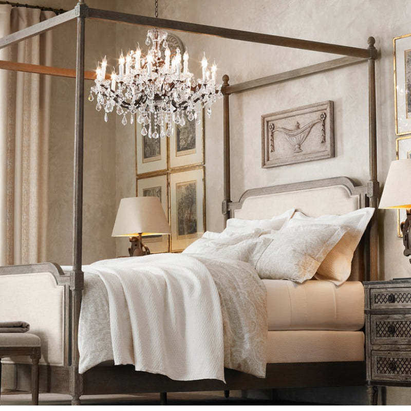 Silva Lustre décoratif Moderne, Métal/Cristal, Rouille, Salon