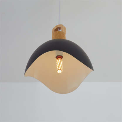 Suspensions Nordic Modern Wood Aluminium Macaron E27