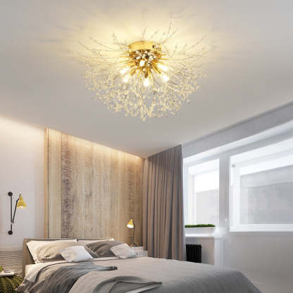 Lili Vintage LED Plafonnier Métal Or Chambre à Coucher Salon