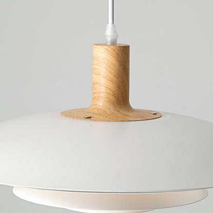 Morandi Moderne LED Suspension Blanc Bois Métal Salon Salle À Manger