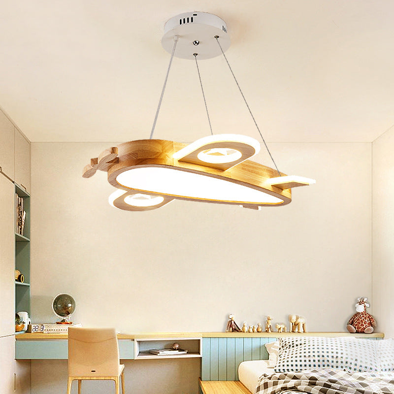 Lustre Avion LED Pour Chambre D'enfant - 32W, Télécommande, Lumière Réglable - Déco Aviation Garçon/fille - 2