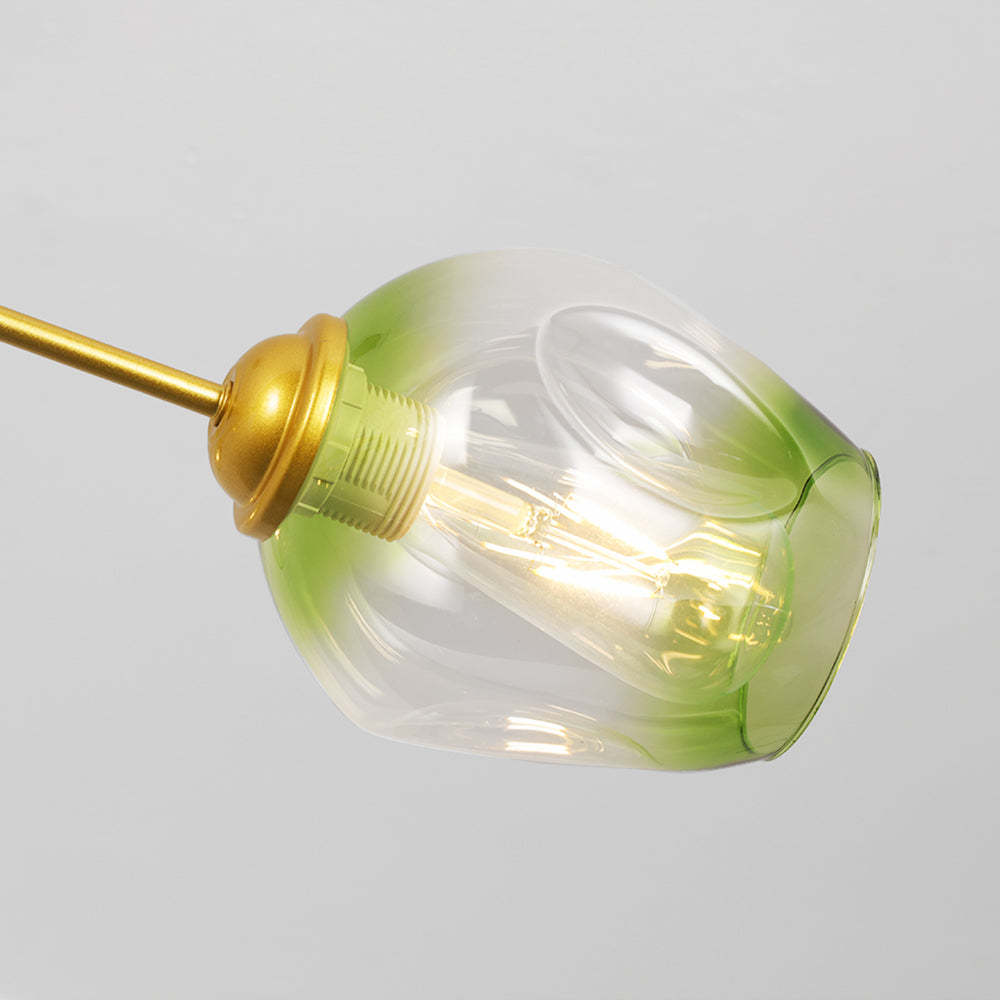 Valentina Suspension Nordique, Verre, Noir/Or, Salon