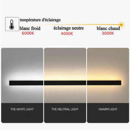 Edge Applique Murale Extérieur LED Étanche Minimaliste Métal Cour