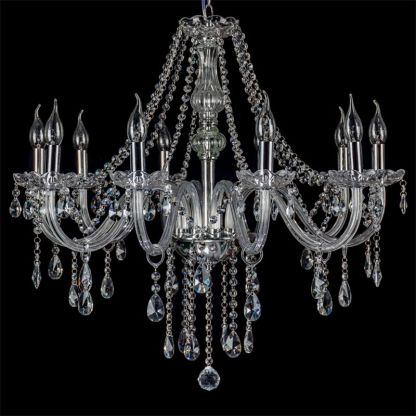 Silva Luxe LED Suspension Verre Clair Salon Chambre à Coucher