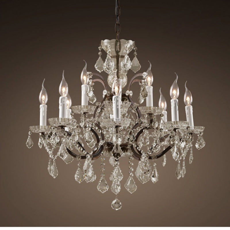 Silva Lustre décoratif Moderne, Métal/Cristal,  Rouille, Salon