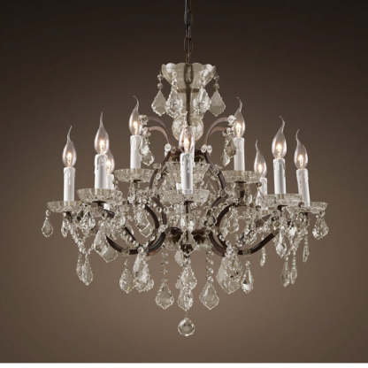 Silva Lustre décoratif Moderne, Métal/Cristal,  Rouille, Salon