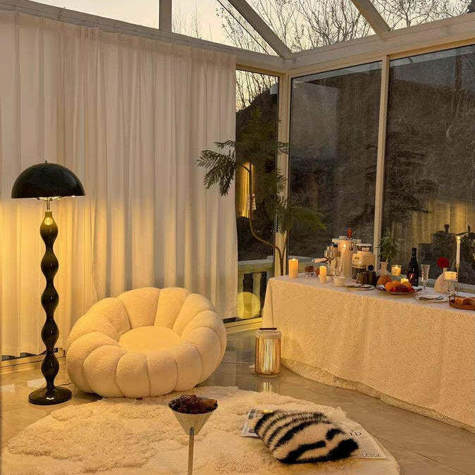 Retro Drop Arc Metal Floor Lamp