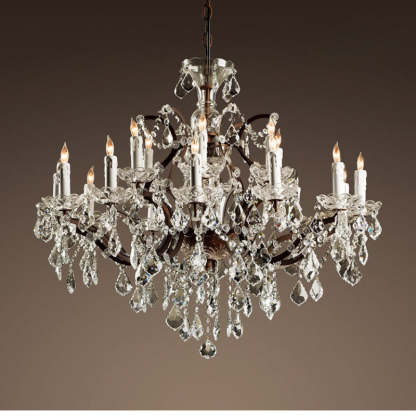 Silva Lustre décoratif Moderne, Métal/Cristal,  Rouille, Salon