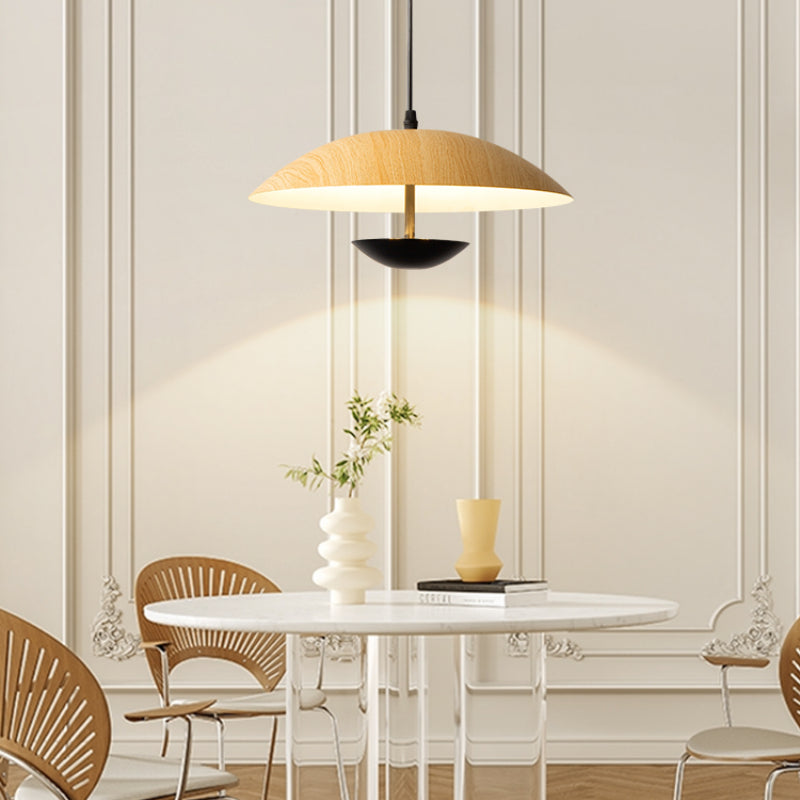 Morandi Moderne LED Suspension Blanc Bois Métal Salon Salle À Manger