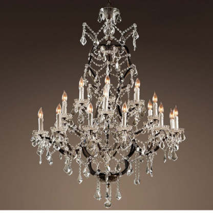 Silva Lustre décoratif Moderne, Métal/Cristal,  Rouille, Salon