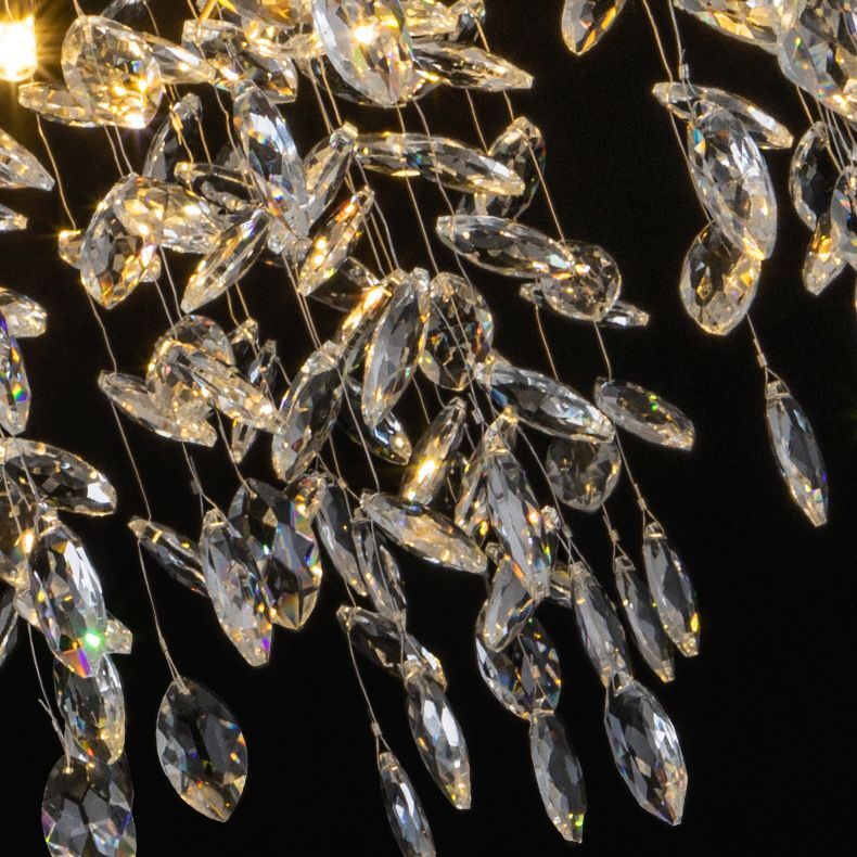 Marilyn Lustre Branche Moderne Cristal/Métal Doré Salon