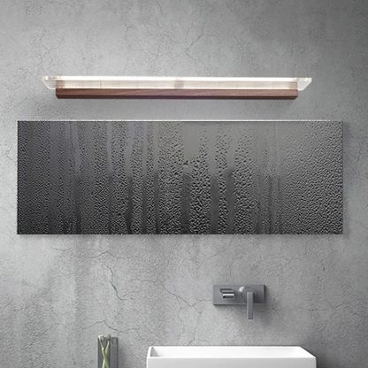 Ozawa Applique Murale Miroir Rectangulaire Minimaliste, Métal/Acrylique, Salle de Bain