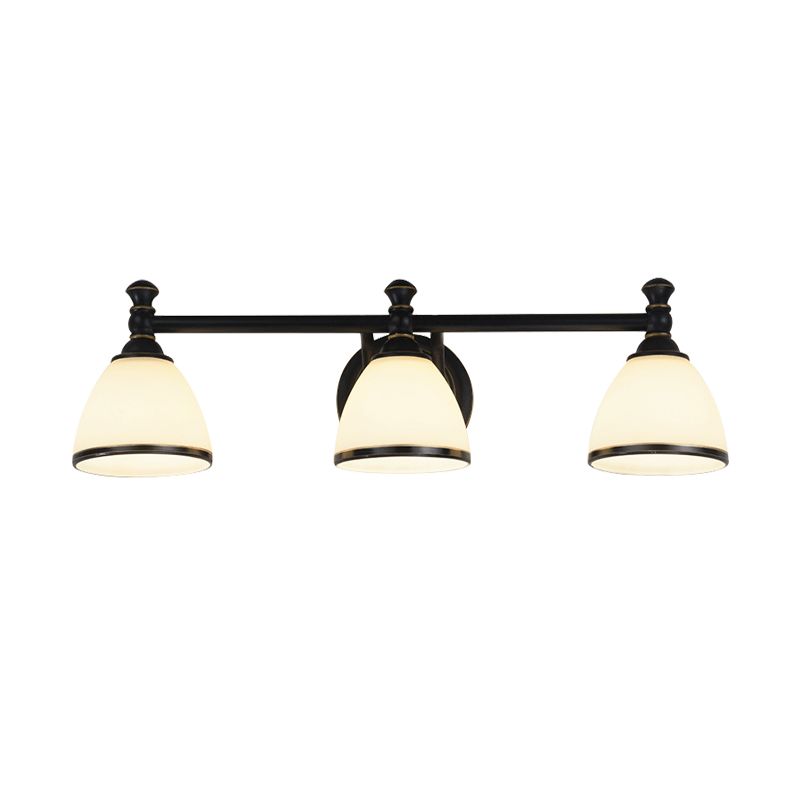 Eryn Applique Murale Vintage Classique, Métal/Verre, Noir, Chambre