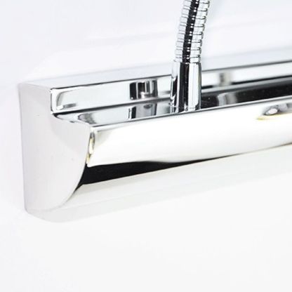 Leigh Applique Murale Miroir Boule Moderne, Métal/Acryliuqe, Argent, Salle de Bain
