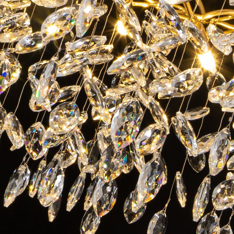 Marilyn Lustre Branche Moderne Cristal/Métal Doré Salon