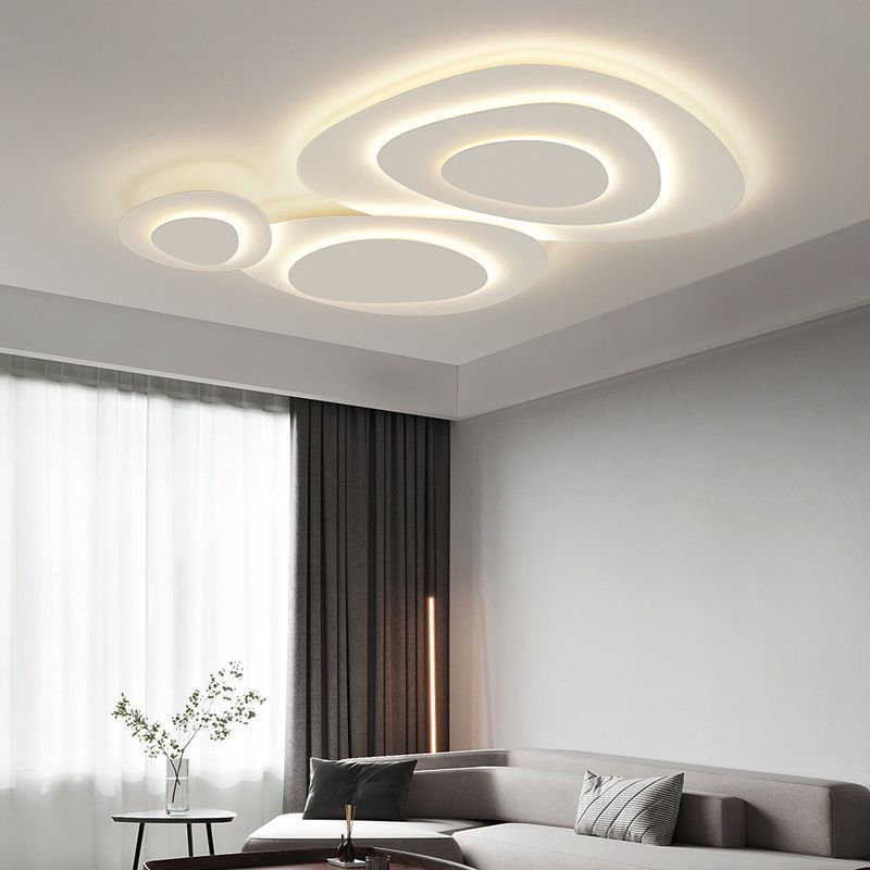 Quinn Plafonnier Métal Nuage Blanc Chambre A Couche