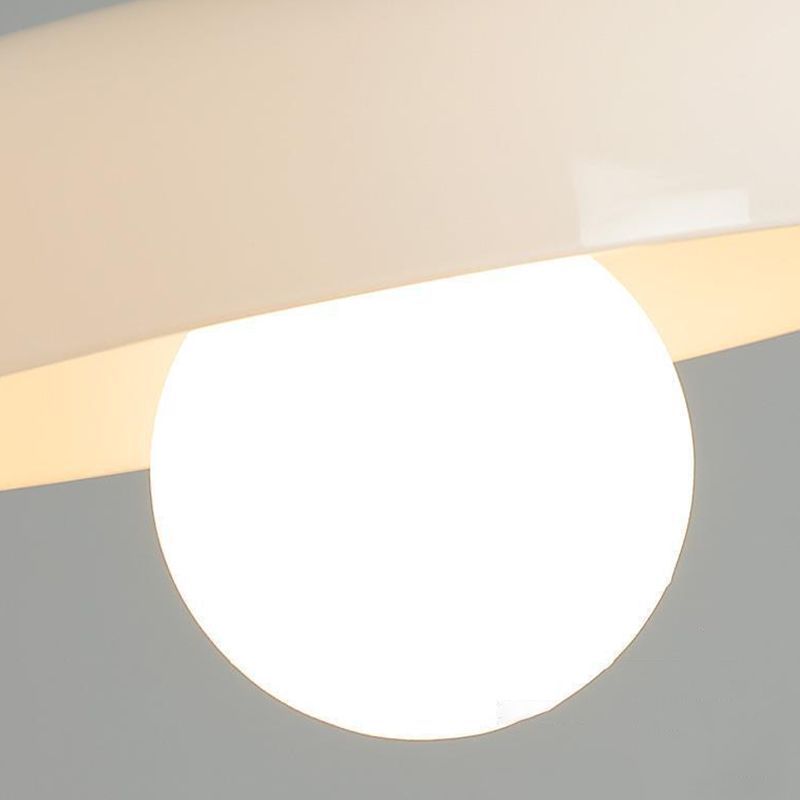 Leilani Plafonnier Dôme Moderne, Verre/Métal, Blanc/Vert/Orange, Salon