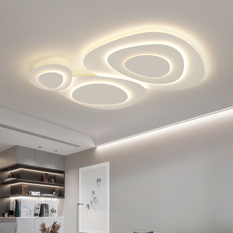 Quinn Plafonnier Métal Nuage Blanc Chambre A Couche
