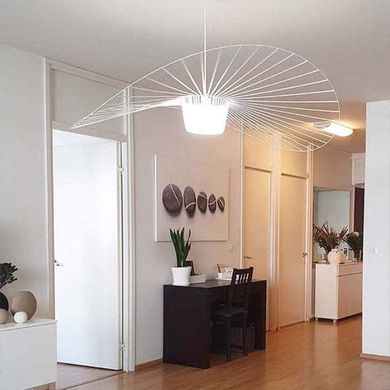 Renée Suspension Vague Moderne, Tissu, Noir/Marron/Doré/Blanc, Salon