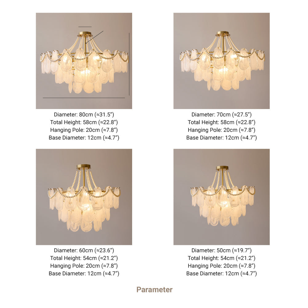 Kirsten Suspension Ronde Moderne, Métal/Verre, Doré, Salon