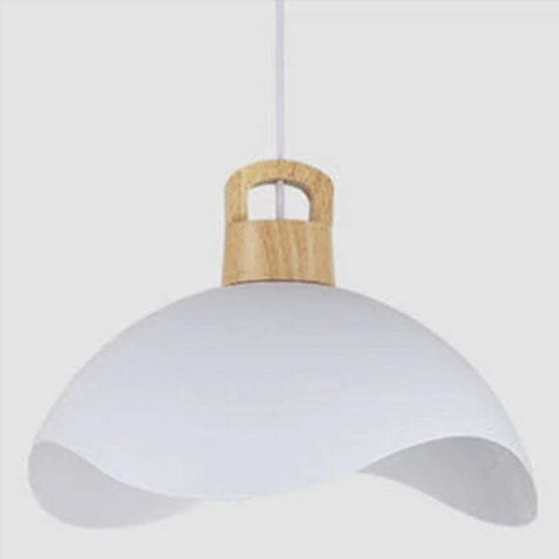 Suspensions Nordic Modern Wood Aluminium Macaron E27