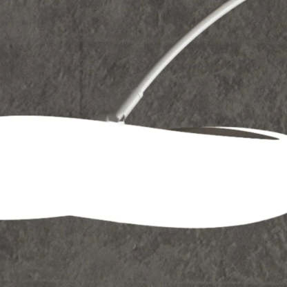Minori Design Lampadaire Arc Simple Métal Blanc/Noir Salon