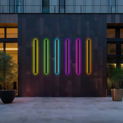 Edge Applique Murale Extérieur LED Étanche Minimaliste Métal Cour