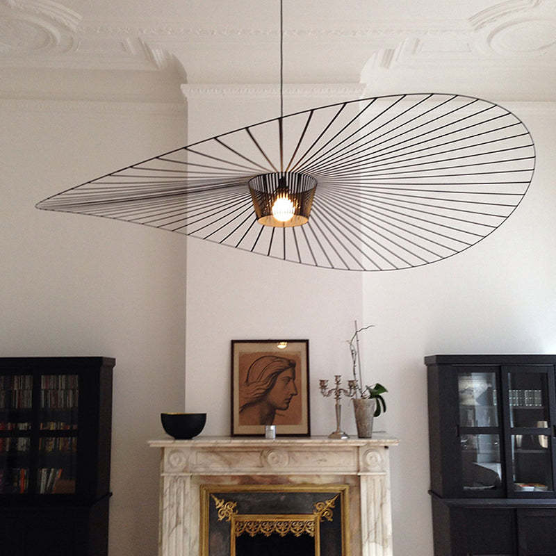 Renée Suspension Vague Moderne, Tissu, Noir/Marron/Doré/Blanc, Salon