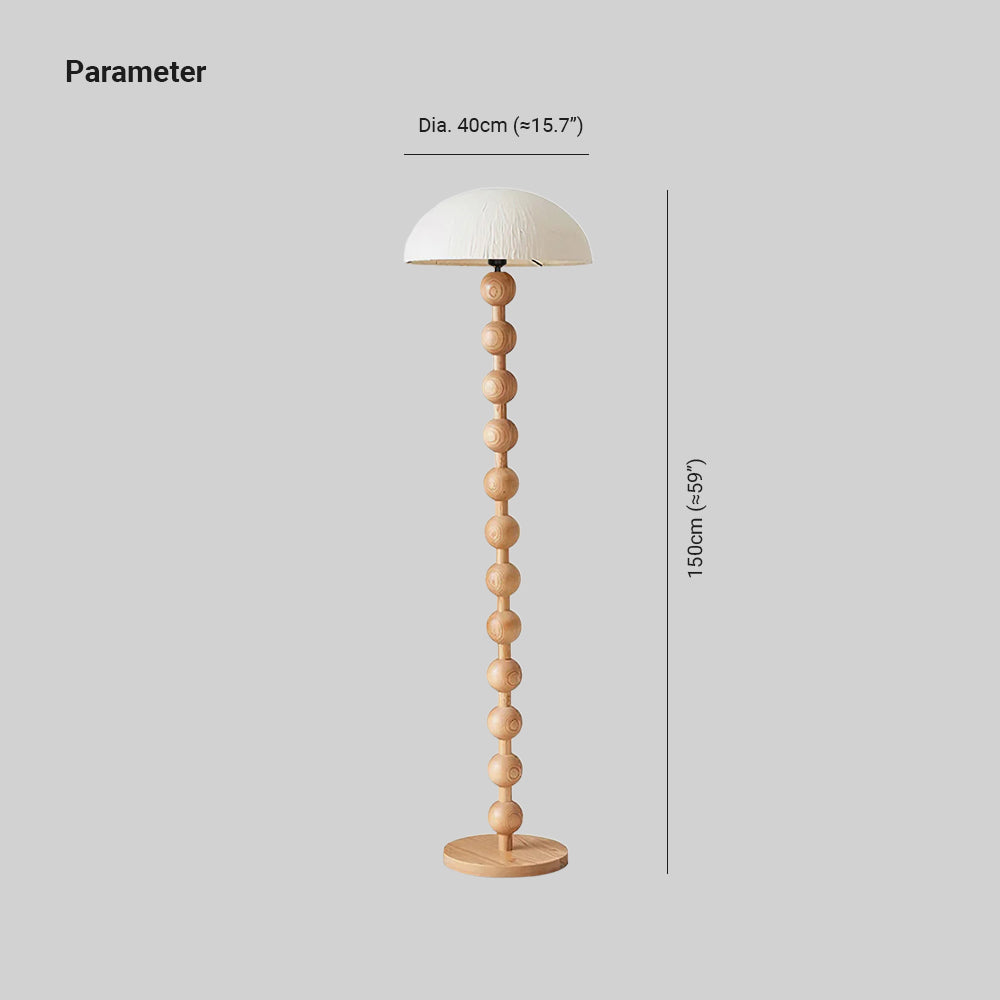 Artelux Orla Sculptural Wood Floor Lamp