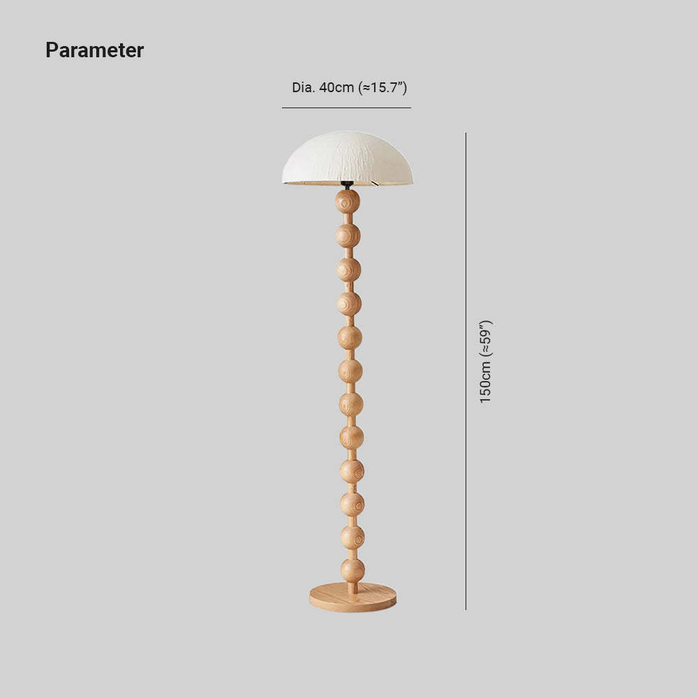 Artelux Orla Sculptural Wood Floor Lamp