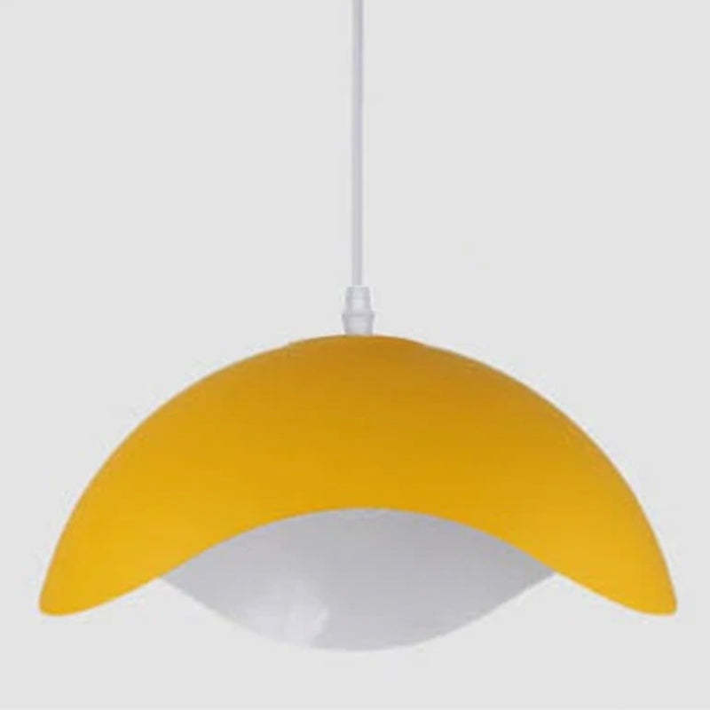 Suspensions Nordic Modern Wood Aluminium Macaron E27