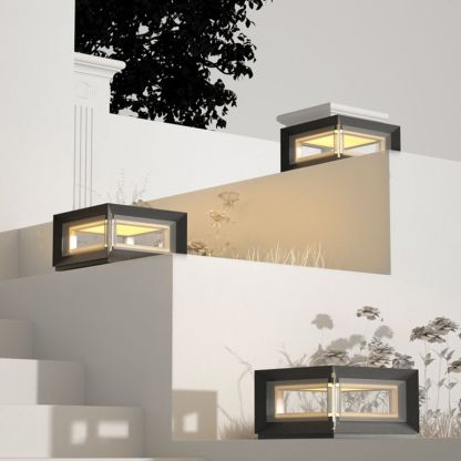 Riley Lampe de Poteau Solaire Contemporaine