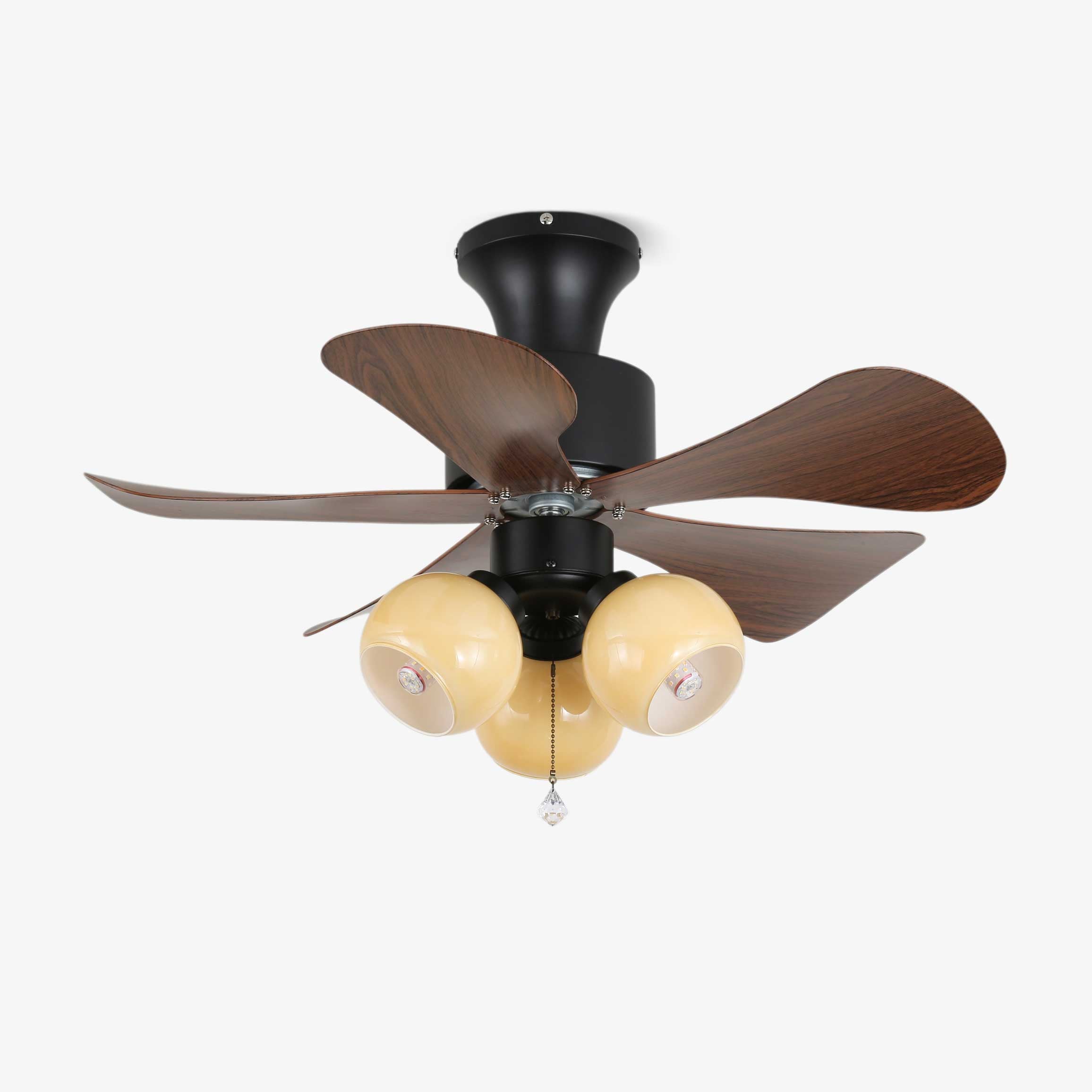 Plafonnier Ventilateur Lunara en Bois Vintage - Neutralighting