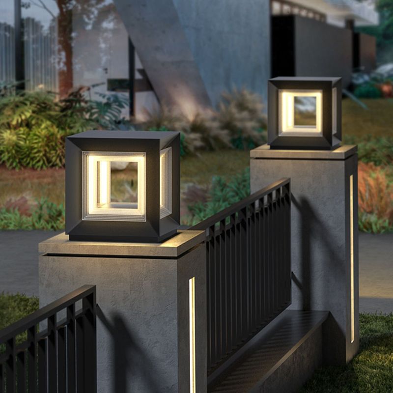 Riley Lampe de Poteau Solaire Contemporaine
