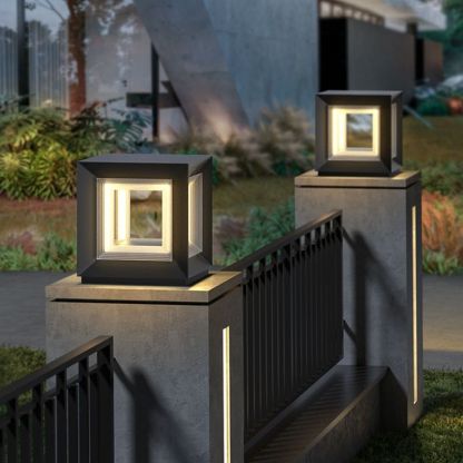 Riley Lampe de Poteau Solaire Contemporaine