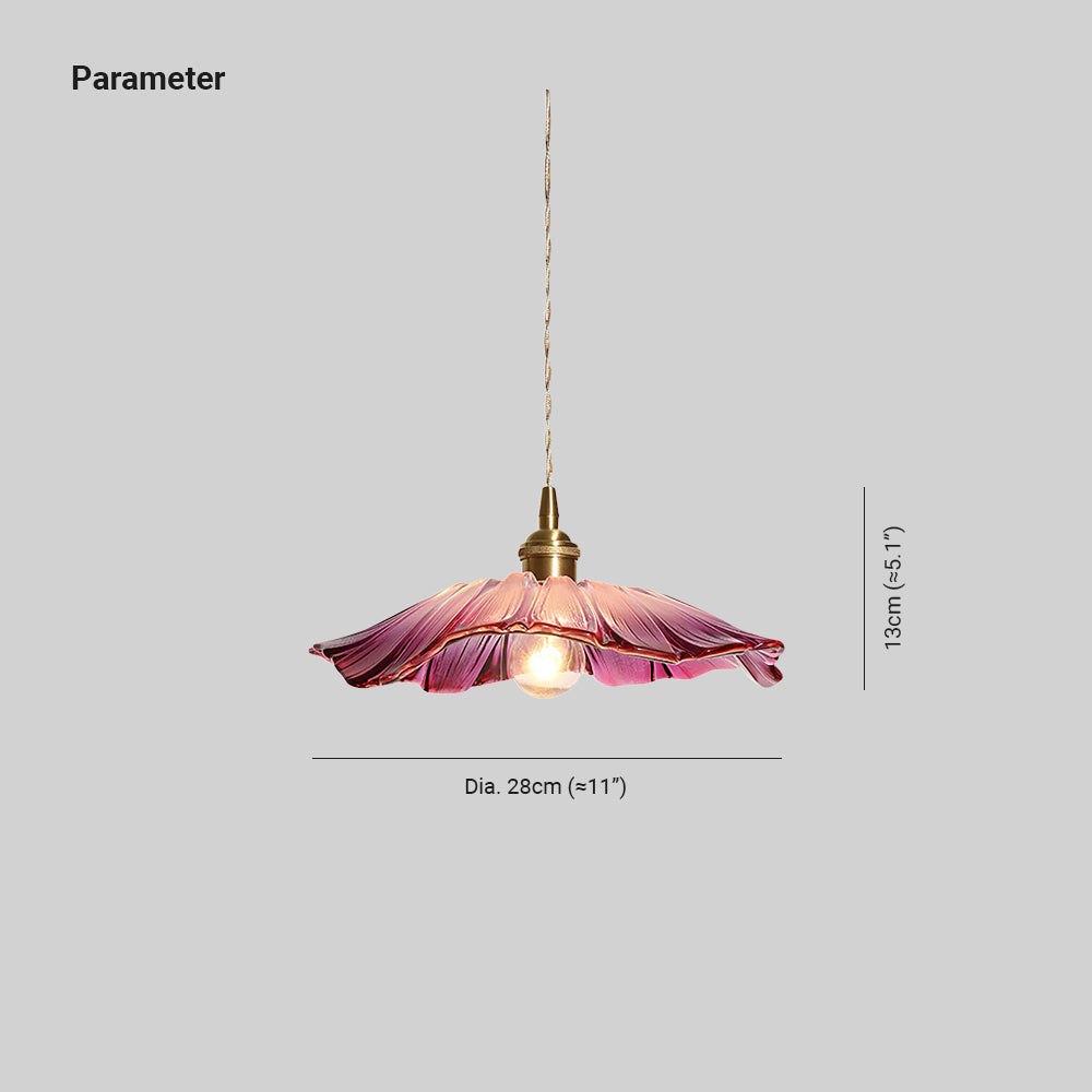 Verona Vintage Fleur Verre Suspension