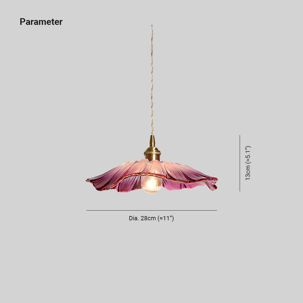 Verona Vintage Fleur Verre Suspension