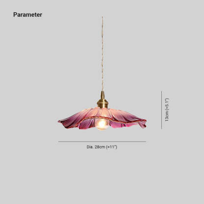 Verona Vintage Fleur Verre Suspension